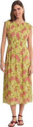 Velvet Cap Sleeve Dress In Mimosa