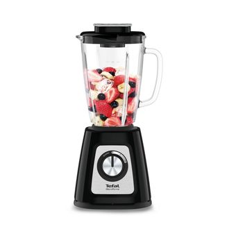 T-fal Blendforce Ii Bl4358 Batidora De Vaso 1.25l 800w Negro, Acero Pulido - Licuadora (1,25 L, 1,75 L, Paso, Giratorio, Batidora De Vaso, Negro, Acero Puli