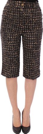 Dolce & Gabbana Multicolor Wool Shorts Womens Pants