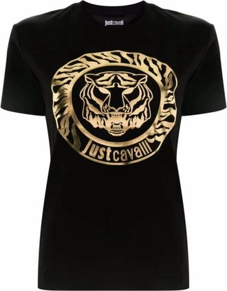 Just Cavalli Jurken - Dames - T-shirts - Zwart - M - Tops