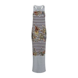 Jean Paul Gaultier Maxi Dresses, female, Multicolor, Size: S Long Dress Marini&egrave;re Grape