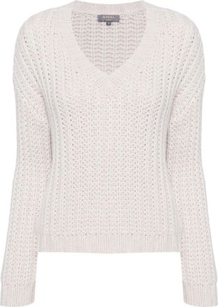 N.Peal chunky-knitted jumper - women - Organic Cashmere - L - Neutrals