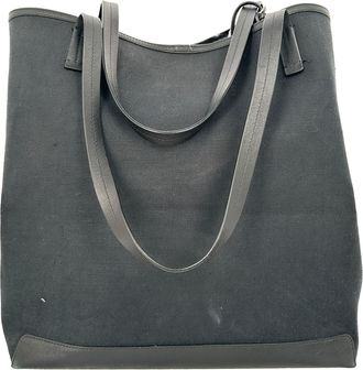 The Row De Row Park Tote Three canvas draagtas in zwart nylon canvas