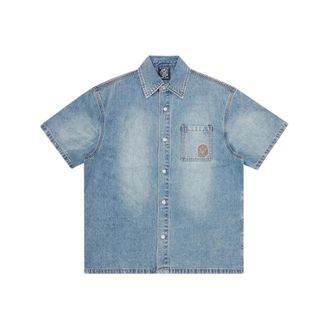 Billionaire Boys Club Astro Denim Short Sleeve Shirt - male - Billionaire Boys Club - Denim Shirts - Blue - XL - Shirts