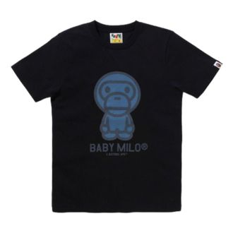 A Bathing Ape (WMNS) A Bathing Ape Denim Baby Milo T-Shirt Black 2L80-210-026-BLK