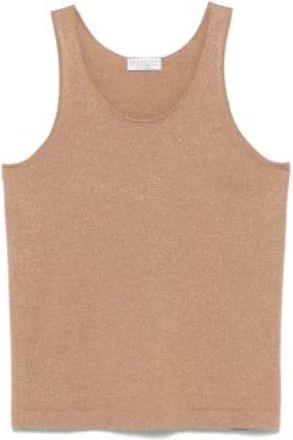 Brunello Cucinelli Mujer, Camisetas, Marrón, Talla: S