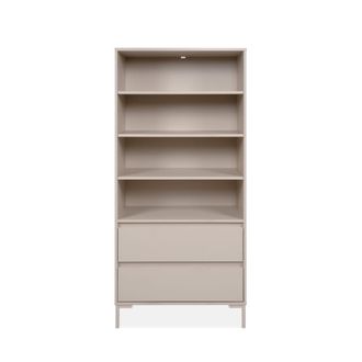 Calicosy Estanter&iacute;a con 3 estantes y 2 cajones color cachemira h165 cm - beige