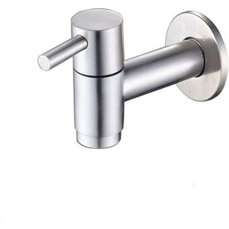 OEM Grifo Mural De Acero Inoxidable De 1 Pieza Para Lavabos De Ba&ntilde;o, Grifo De Agua Fr&iacute;a, Grifo Multiusos - Crezuo