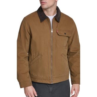 Levi's Lightweight Cotton Twill Utility Jacket in Brown at Nordstrom, Size Xx-Large