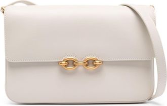 Saint Laurent Le Maillon shoulder bag - women - Brass/Bos Taurus/Calf Leather - One Size - Neutrals