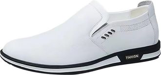 Generic Men Slip-On Dress Leather Shoes with Pointed Toe Casual Sneakers Lightweight Comfortable Loafers Driving Shoes for Daily Walking Driving Office Work W