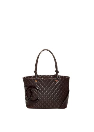 Chanel Vintage Black Cambon Ligne Tote Bag