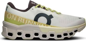 On Mens Cloudmonster 2 Running Shoes In Undyed/zest