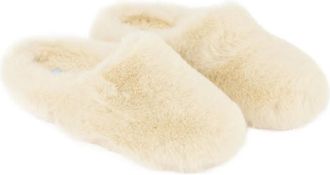 Espadrij Chausson Furry Hausschuhe für Damen | beige