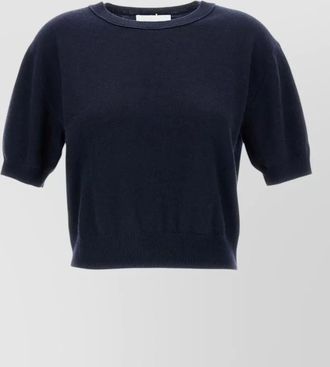 Lisa Yang cashmere crew neck short sleeve knitted top