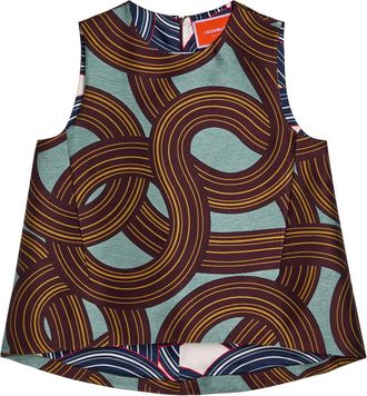 La DoubleJ LA Double J La Scala Jacquard Woven top - Multicoloured - S (UK8-10 / S)