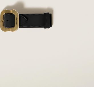 Miu Miu Leather bracelet with buckle