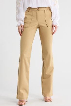 Ramy Brook Marit Patch Pocket Cotton Blend Pants in Burlap at Nordstrom Rack, Size 2