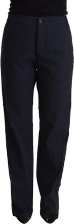 Exte High Waist Tape Cotton Womens Pants