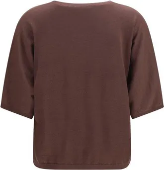 Brunello Cucinelli Womens Purple Cashmere Sweater Clothing