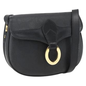 Dior Pre-owned Cross Body Bags, female, Black, Size: ONE SIZE Pre-owned Vintage PVC Leather Shoulder Bag