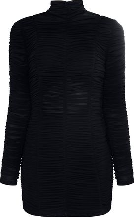 Faina mesh jurk Dames zwart