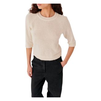 Designers Remix Collection Truien & Vesten, Dames, Beige, S, Wol, Verona Tee