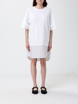 Maison Margiela Abito a t-shirt in cotone bicolor