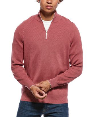 Brunello Cucinelli Mock Neck 1/4-Zip Sweater