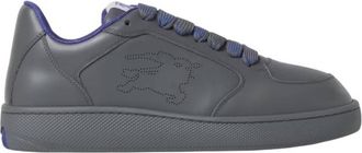 Burberry Stock Leather EKD Low-Top Sneakers, Brand Size 41 ( US Size 8 )