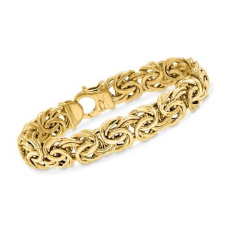 Ross-Simons 14kt Yellow Gold Byzantine Bracelet