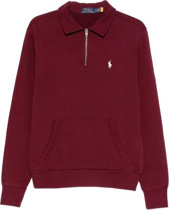 Polo Ralph Lauren zip-up logo polo shirt - men - Cotton - M - Red