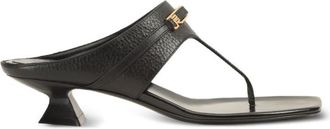 Sergio Rossi Black Leather Sandals