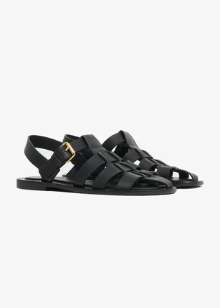 Mansur Gavriel Womens Fisherman Sandal In Black