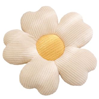 OEM Almohada De Felpa Con Flores De Colores, - Flor Blanca Y Amarilla 65