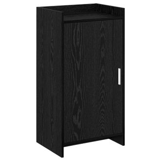 vidaXL Armario Zapatero Con Almacenamiento Roble Negro 48 X 36 X 92 Cm Vidaxl