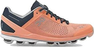 On Womens Cloudsurfer Running Shoe In Coral/navy