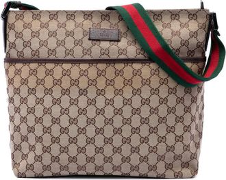 Gucci Pre-owned Gucci GG Canvas Web Crossbody Unisex Q5ZSGGT7W6GVHOTH