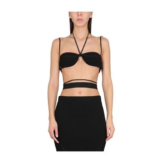 ADĀMO Andrea Adamo Dames, Tops, Zwart, Maat: XS