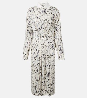 Altuzarra Floyd printed cotton-blend shirt dress