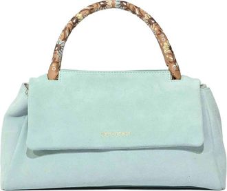 Orciani Sveva Longuette Peach Flowers Bag