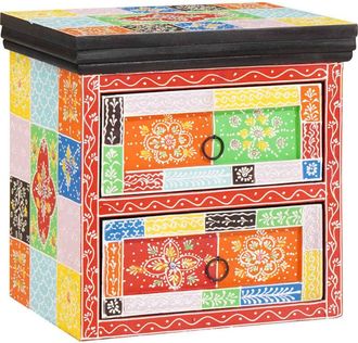 vidaXL Armario De Noche Con Caj&oacute;n Multicolor 40 X 30 X 40 Cm Vidaxl