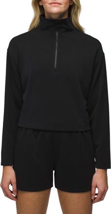 Prana Shea Half Zip in Black at Nordstrom, Size X-Small