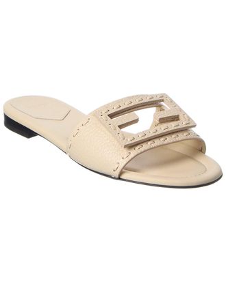 Fendi Fendi Ff Baguette Leather Sandal