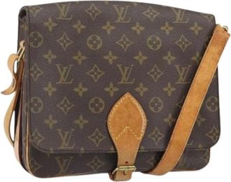 Louis Vuitton Pre-owned Cross Body Bags, female, Brown, Size: ONE SIZE Pre-owned Vintage Canvas Cross Body Bag