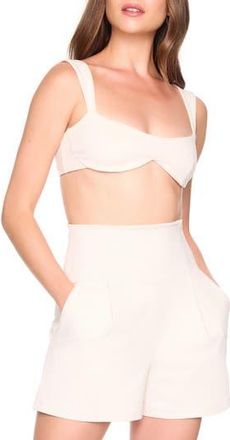 Susana Monaco Underwire Micro Crop Top in Blanched Almond at Nordstrom Rack, Size X-Large