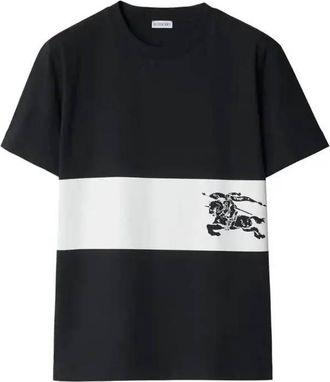 Burberry EKD Stripe Short Sleeve Cotton T-Shirt, Size X-Small