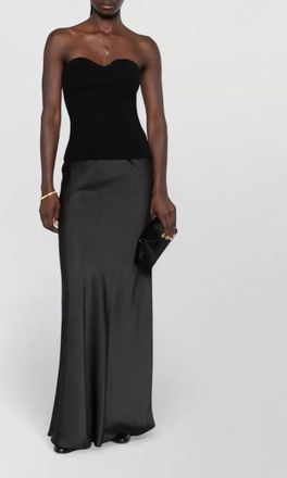 Fabiana Filippi satin maxi skirt