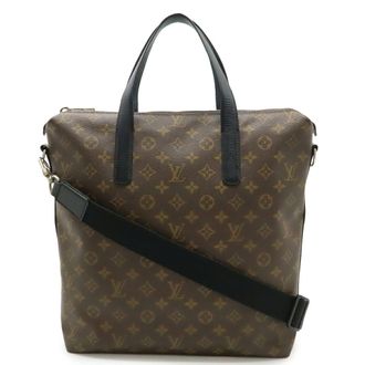 Louis Vuitton Black Brown Monogram Monogram Shoulder Bag Tote Bag (Pre-Owned)