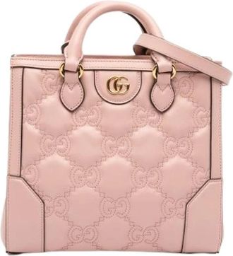 Gucci Pre-owned Handbags, female, Pink, Size: ONE SIZE Pre-owned Leather Handbag